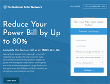 Tablet Screenshot of nationalsolarnetwork.com